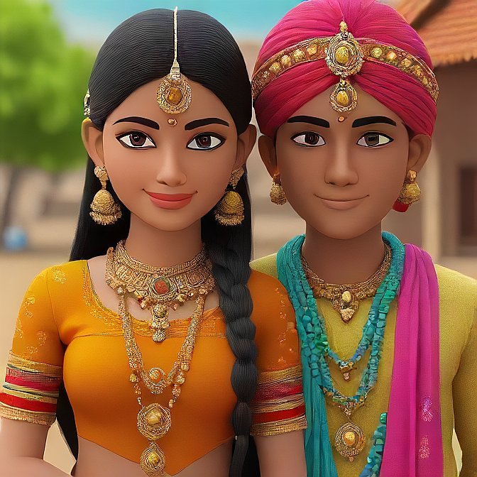 3D cartoon character art